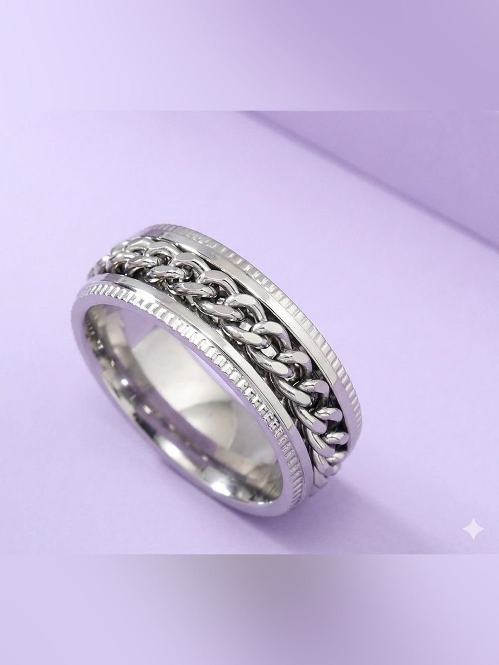 Stainless steel ring size 10